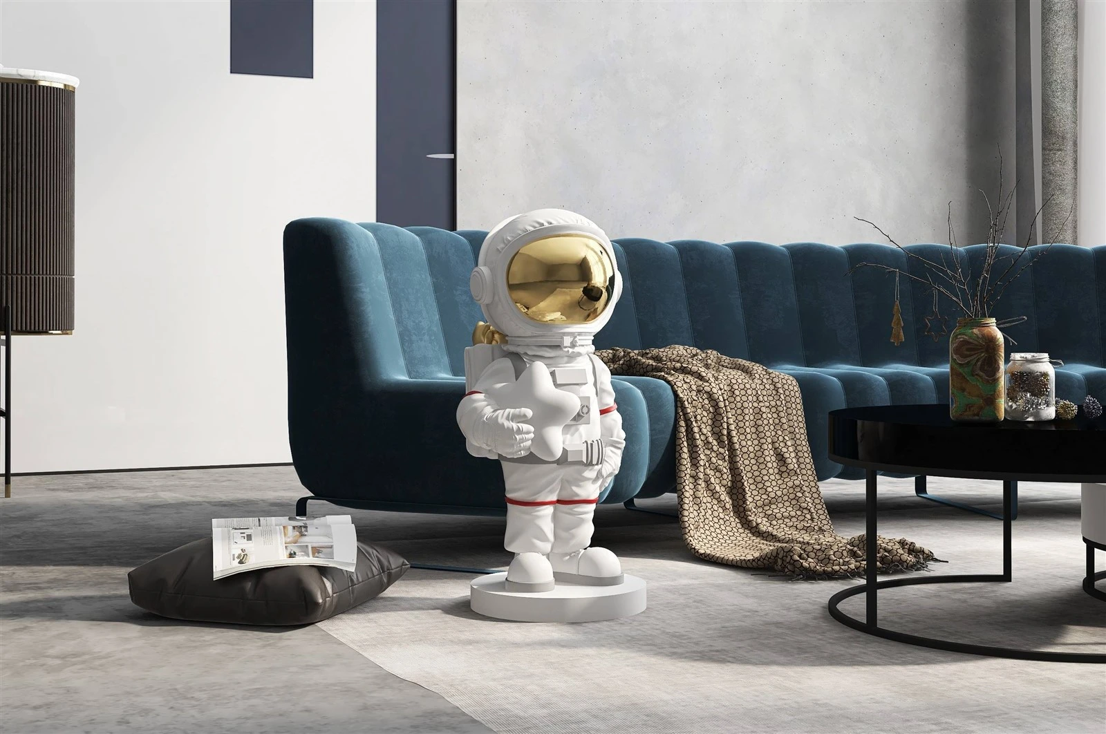 Astronaut-Space-Ornament-with-star Astronaut-Space-Ornament-with-star